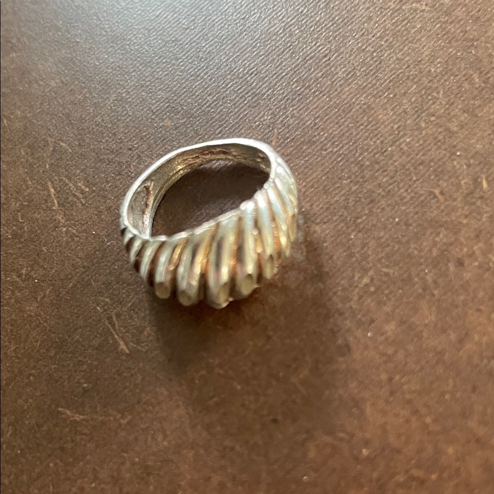 Gold tone pinky ring